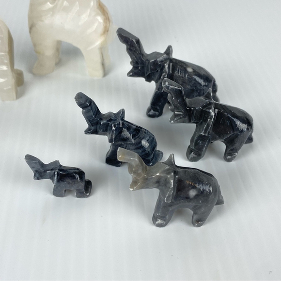 Soap Stone Animal Carvings 10 piece LOT Camels Dogs Elephants - Picture 4 of 10